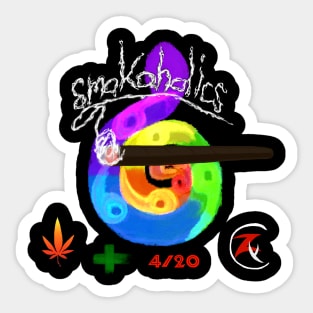 Smokaholics Sticker